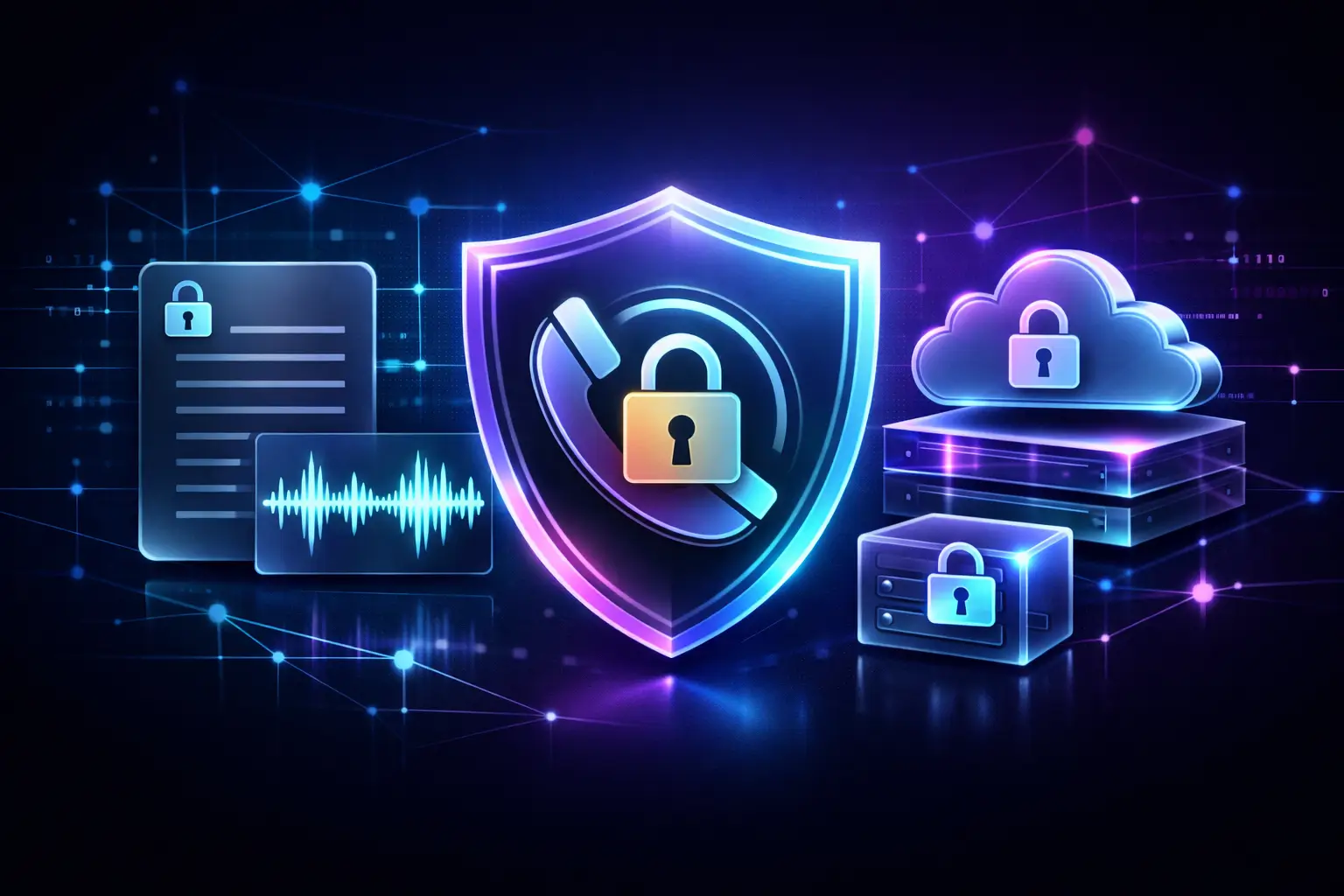 Encrypted call data security visual